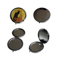 Metal Double Side Round (Std & 2x Magnify) Makeup Mirror